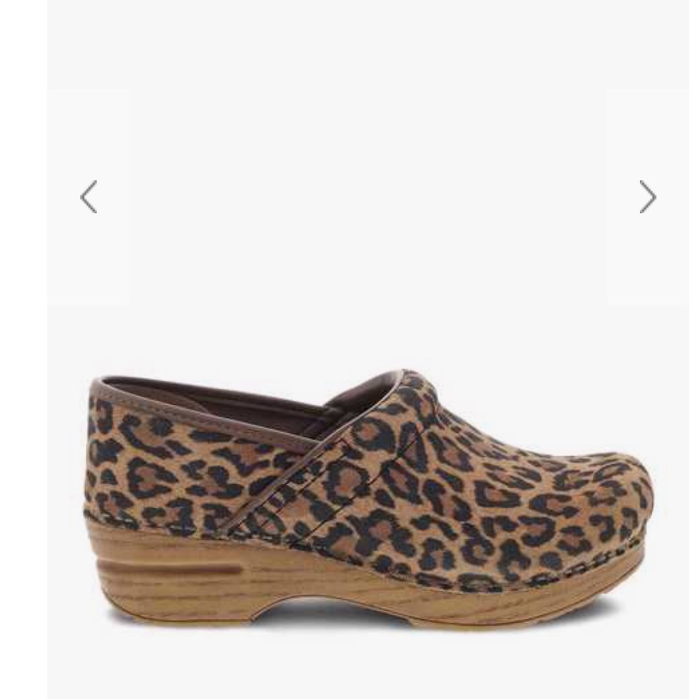 Dansko Professional Leopard Suede Clog